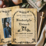 Middeleeuwse fantasie Middeleeuwen gravure Save The Date<br><div class="desc">Middeleeuwse fantasie Middeleeuwen gravure</div>