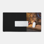 Middeleeuwse fantasie tovenaarstudeerkamer bureaumat (Keyboard & Muis)