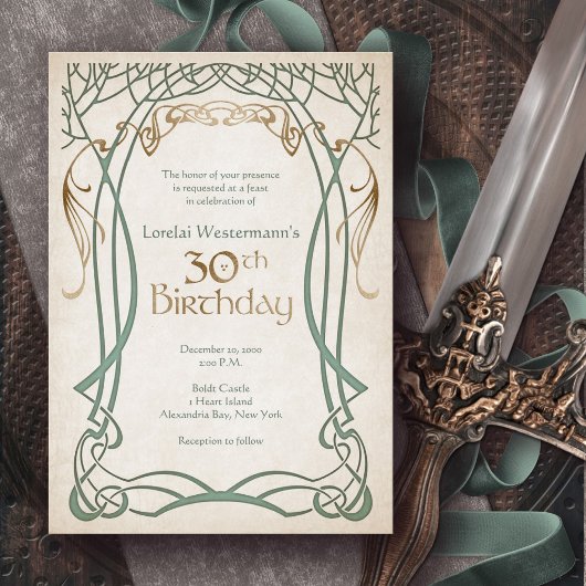 Middeleeuwse Fantasy 30e Verjaardag Kaart