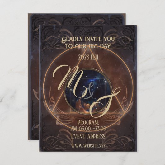 Middeleeuwse fantasy antiek boek filosoof's stone kaart (Voorkant / Achterkant)