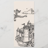 Middeleeuwse Fantasy bruiloft Menu (Achterkant)