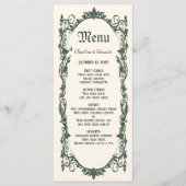 Middeleeuwse Fantasy bruiloft Menu (Voorkant)