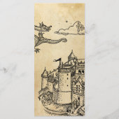 Middeleeuwse Fantasy bruiloft Menu (Achterkant)