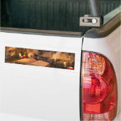 Middeleeuwse Fantasy Tovenaarsstudeerkamer Bumpersticker (Op Truck)