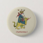 Middeleeuwse "Fashionista" Button (Voorkant)