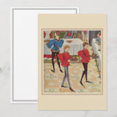 Middeleeuwse Feestviering Flat Note Kaart Notitiekaartje (Voorkant / Achterkant)