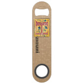Middeleeuwse Floral, verlicht Letter H Monogram Speed Flessenopener (Voorkant)