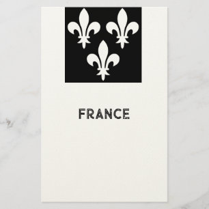 Middeleeuwse Franse Heraldische Prent Monochrome K Briefpapier