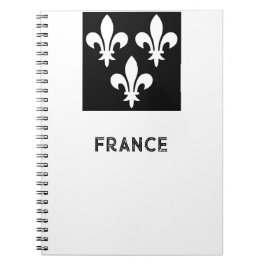 Middeleeuwse Franse Heraldische Print Monochrome K Notitieboek