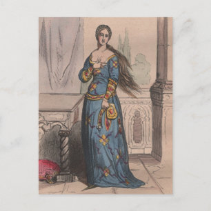 Middeleeuwse Franse kleding onder Karel VI  Briefkaart