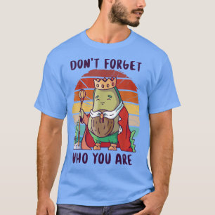 middeleeuwse fruitavocado koning, grappige kroon t-shirt