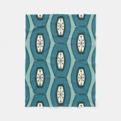 Middeleeuwse Funky Chain Turquoise Fleece Deken (Voorkant)