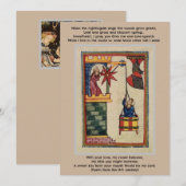 Middeleeuwse geliefden Plat Notitiekaart Notitiekaartje (Voorkant / Achterkant)