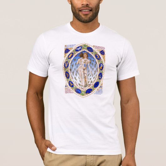 Middeleeuwse geneeskunde Alchemie Astronomie Astro T-shirt (Voorkant)