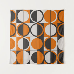 Middeleeuwse geometrische abstracte patronen met e wandkleed