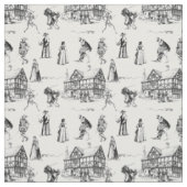 middeleeuwse gotische pestdokter skelet toile stof (Swatch)