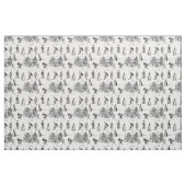 middeleeuwse gotische pestdokter skelet toile stof (Fat Quarter)