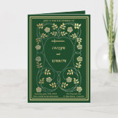 Middeleeuwse gouden bloemharten en zwaard bruiloft (Voorkant)