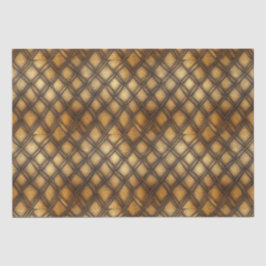 MIDDELEEUWSE GOUDHOUTEN METALEN DECOUPAGE TISSUEPAPIER