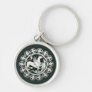 Middeleeuwse Griffin Gevechtsmedaille Sleutelhanger