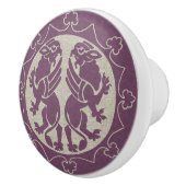 Middeleeuwse Griffins Keramische Knop (Rechts)