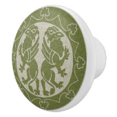 Middeleeuwse Griffins Keramische Knop (Rechts)