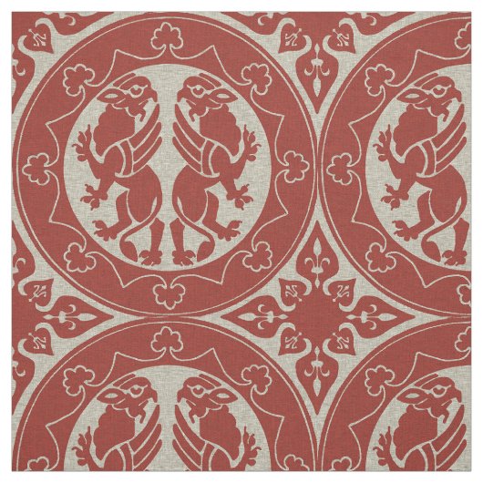 Middeleeuwse Griffins Stof (Swatch)