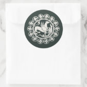 Middeleeuwse Grifpenning Ronde Sticker (Tas)