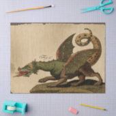  middeleeuwse groene draak-lospagina tissuepapier (Craft)