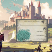 Middeleeuwse Groene Hart Bladboom Liefde Vogel Bru RSVP Kaartje