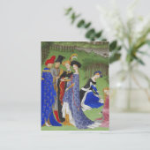 Middeleeuwse groeten briefkaart (Staand voorkant)