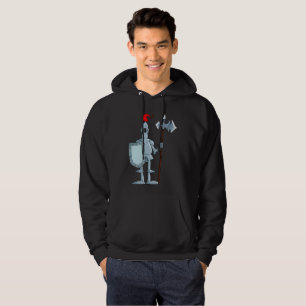Middeleeuwse harnas ridder karakter hoodie