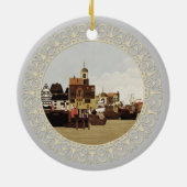 Middeleeuwse haven keramisch ornament (Achterkant)