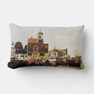 Middeleeuwse haven kussen