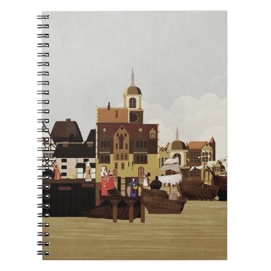 Middeleeuwse haven notitieboek (Voorkant)