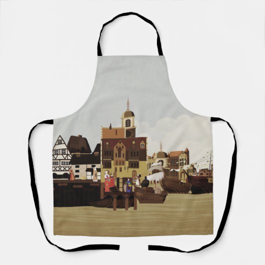 Middeleeuwse haven schort (Voorkant)