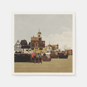 Middeleeuwse haven servet