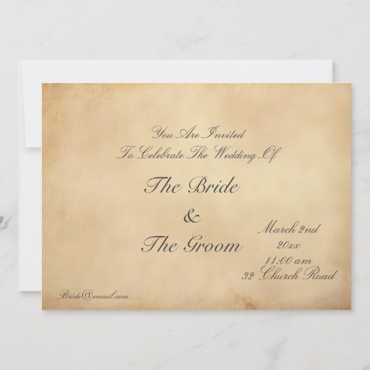 Middeleeuwse Heer en Dame Kaart (Achterkant)