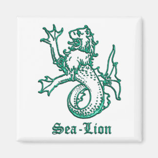 Middeleeuwse Heraldiek Zee-leeuw Magneet
