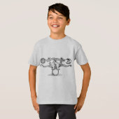 Middeleeuwse Hermes Dragons T-shirt (Voorkant volledig)