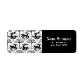 Middeleeuwse herten en bomen, labels (Voorkant)