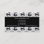 Middeleeuwse herten en bomen, visitekaartje sjablo (Achterkant)