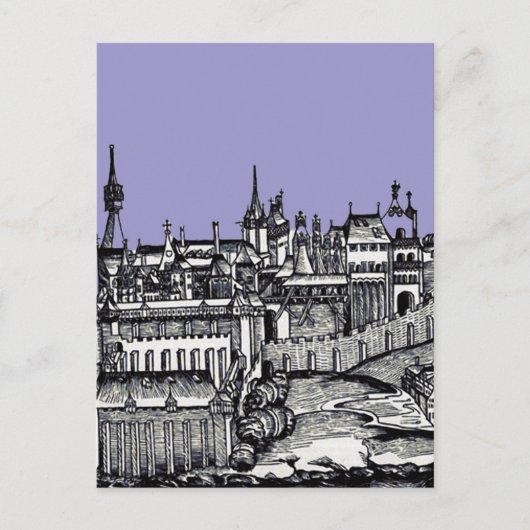 Middeleeuwse hoofdstad Praag Tsjechië Briefkaart (Voorkant)