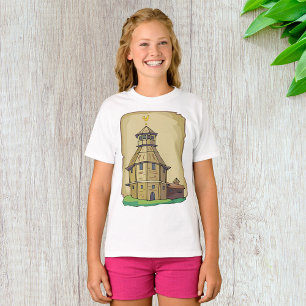 Middeleeuwse Houten Wachttoren en Fort T-shirt