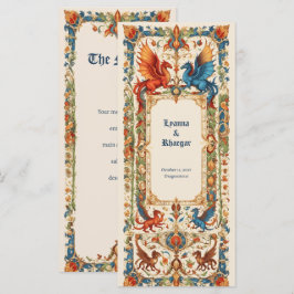 Middeleeuwse Huwelijk, Oud Manuscript Menu