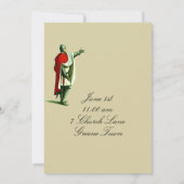 Middeleeuwse huwelijksuitnodigingen kaart (Achterkant)