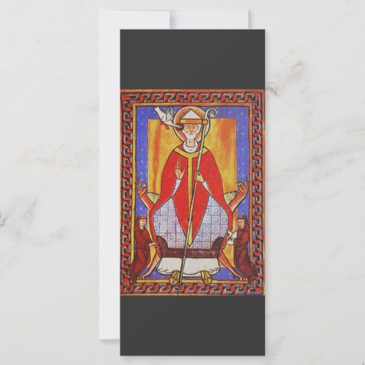 Middeleeuwse icoon van Sint Gregorius de Grote (Voorkant)