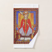 Middeleeuwse icoon van Sint Gregorius de Grote Bad Handdoek (Handdoek)