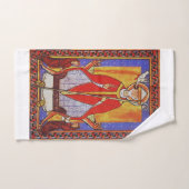 Middeleeuwse icoon van Sint Gregorius de Grote Bad Handdoek (Handdoek)