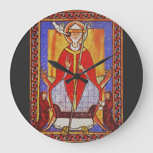 Middeleeuwse icoon van Sint Gregorius de Grote Klok (Voorkant)